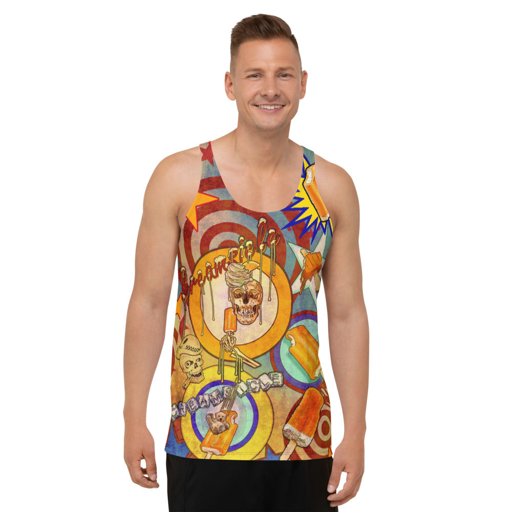 "THE CREAMSICLE TATTOO TANK" for men