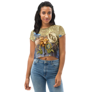 THE "LILY-OF-THE-VALLEY" CAMISOLE CROP TOP for women