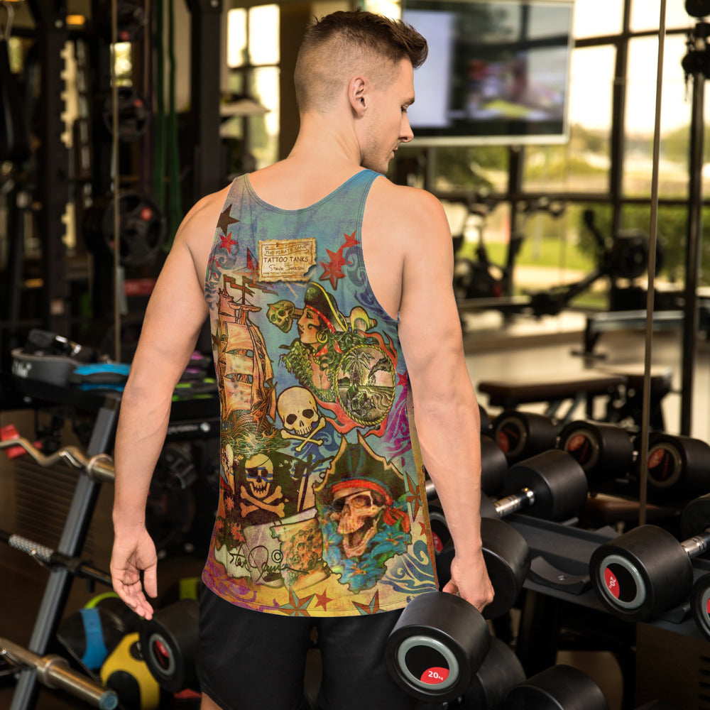 "THE PIRATE TATTOO TANK" for men