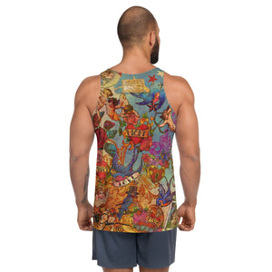 "THE LOVE NEVER FAILS TATTOO TANK" for men