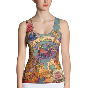 "THE BLUEBIRD TATTOO TANK"; Women's Tank